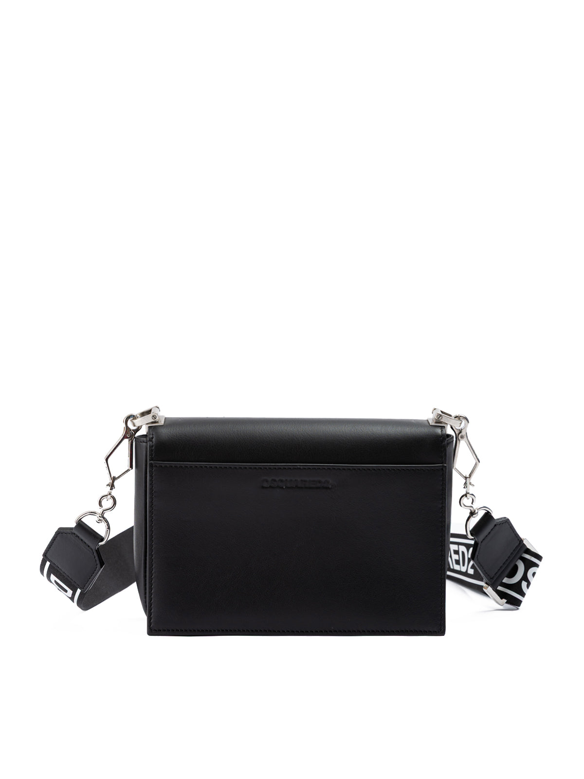 Dsquared² Siyah Deri Çapraz Çanta
